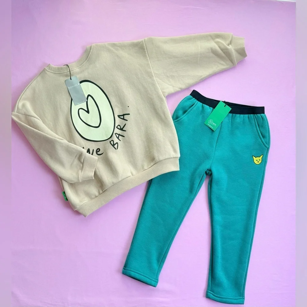 NWT Bemon Toddler Fleece Pants - Korean Brand - Size 4-5T - Picture 9 of 9